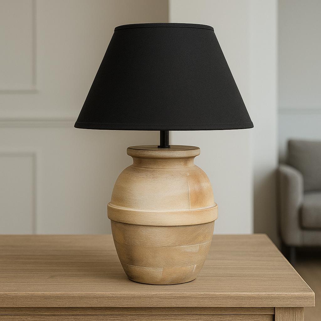 Rustic Wooden Lamp